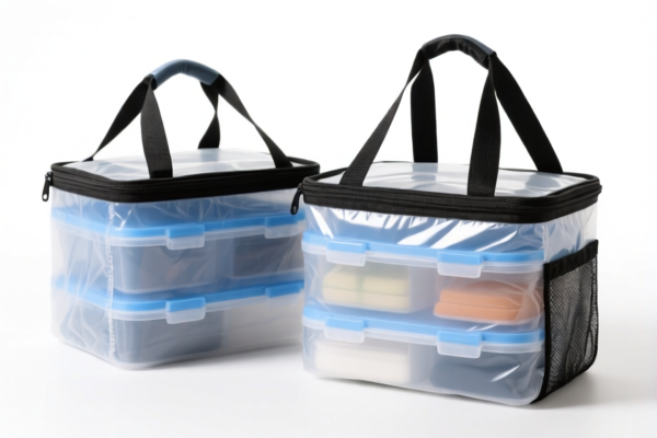 Portable Plastic Insulated Lunch Bags