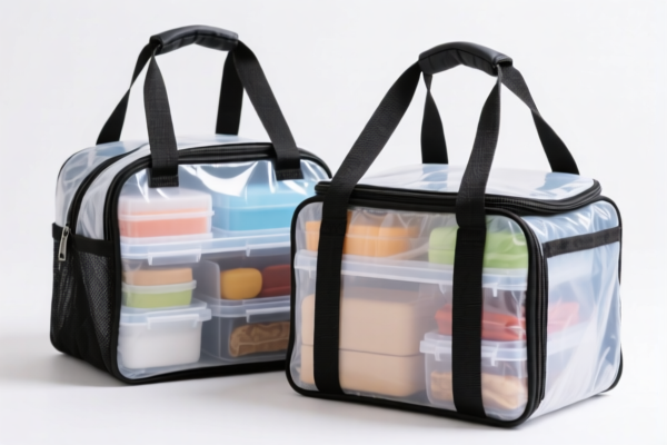Portable Plastic Insulated Lunch Bags