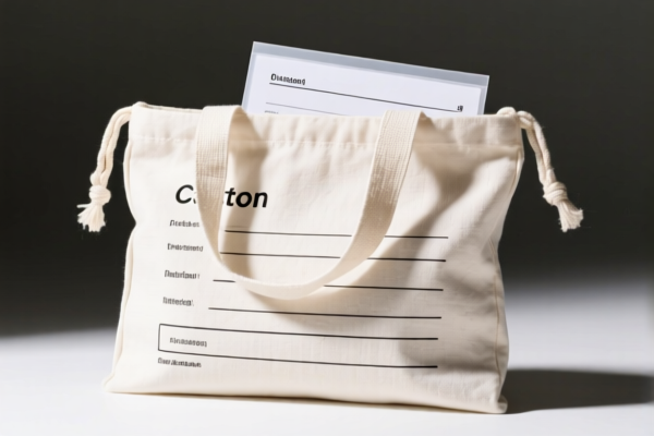 Cotton Document Bag