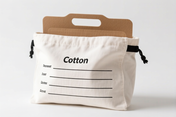 Cotton Document Bag