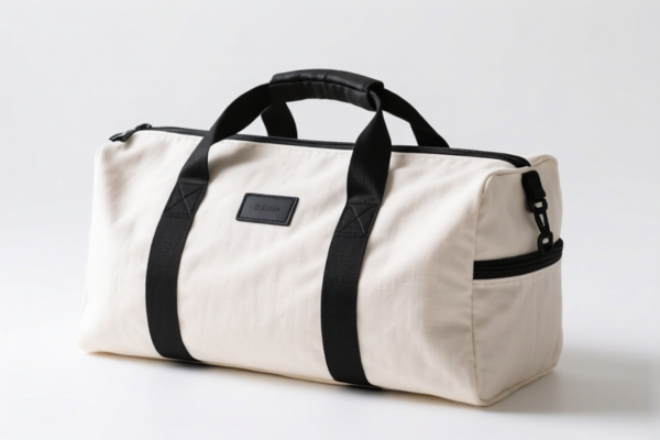 Cotton Travel Bag with Multiple Pockets