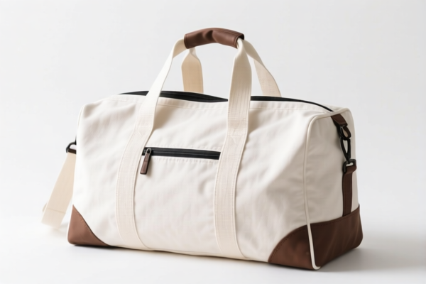 Cotton Travel Bag with Multiple Pockets