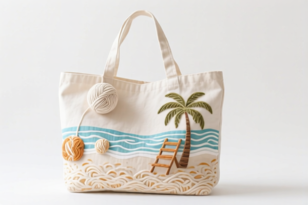 Image for Cotton Paper Yarn Beach Travel Bag