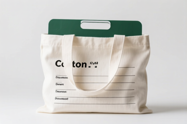 Cotton Document Bag