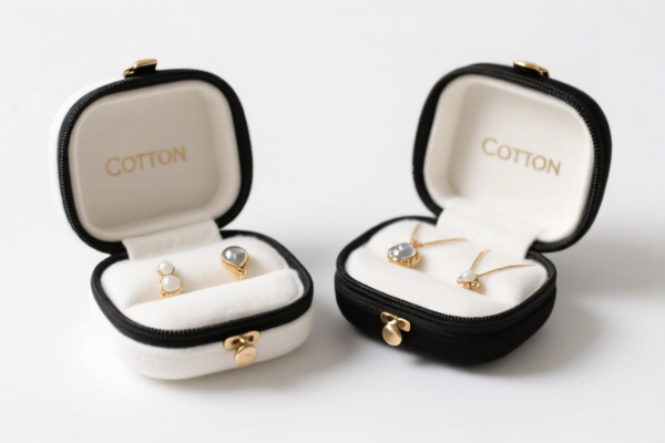 Cotton Jewelry Cases, Retail Pack