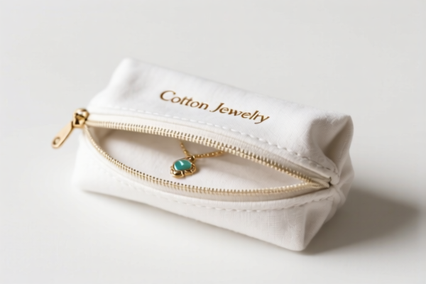 Cotton Jewelry Cases, Retail Pack