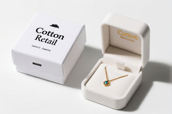 Cotton Retail Jewelry Boxes