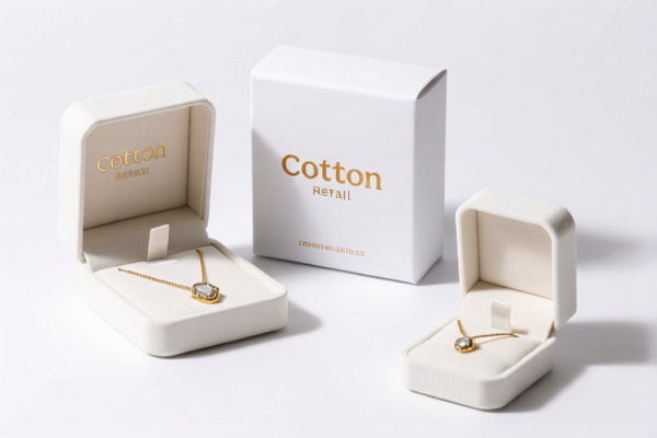 Cotton Retail Jewelry Boxes