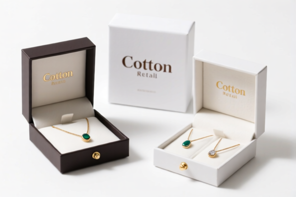 Cotton Retail Jewelry Boxes