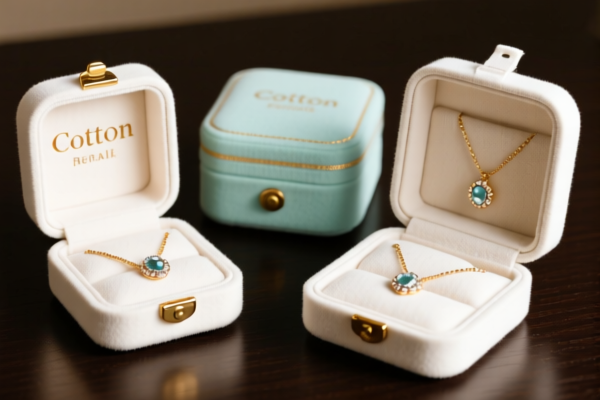 Cotton Retail Jewelry Cases