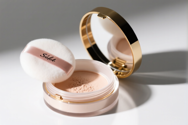 Silk Powder Box with Puff