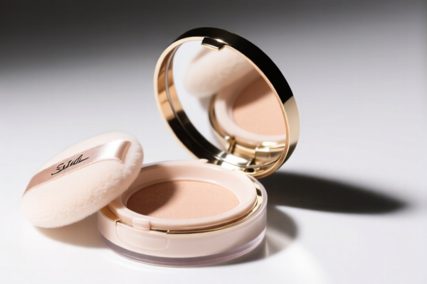 Silk Powder Box with Puff