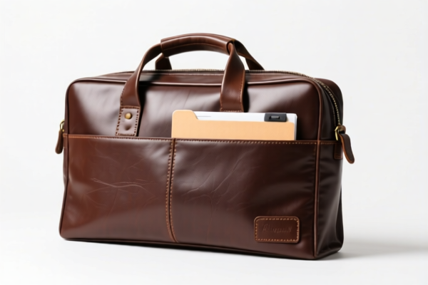 Leather Document Organizer Bag