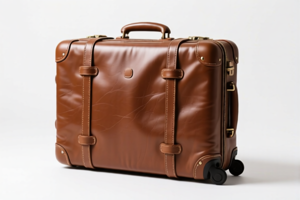 Leather Travel Suitcase