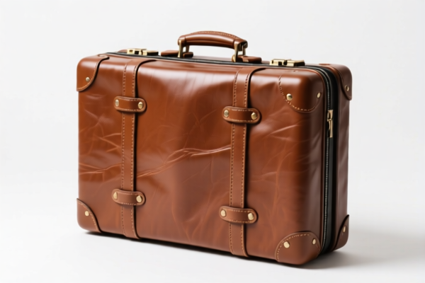 Leather Travel Suitcase