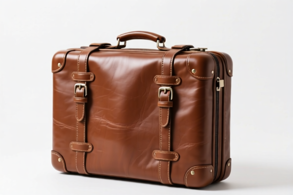Leather Travel Suitcase