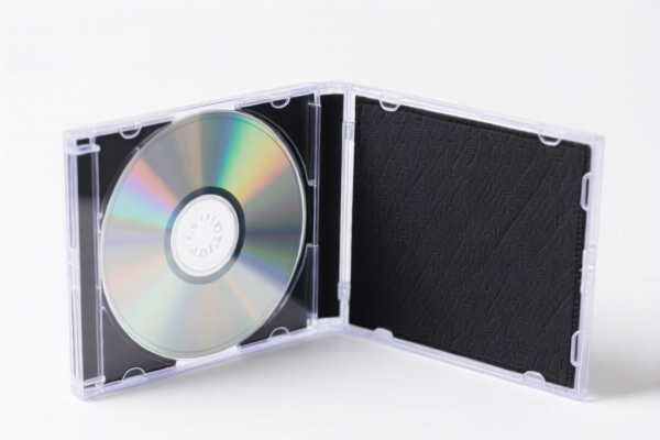 Transparent CD Cases with Outer Surface of Plastics or Textile Materials