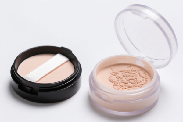 Other Powder Cases with Outer Surface of Plastics or Textile Materials
