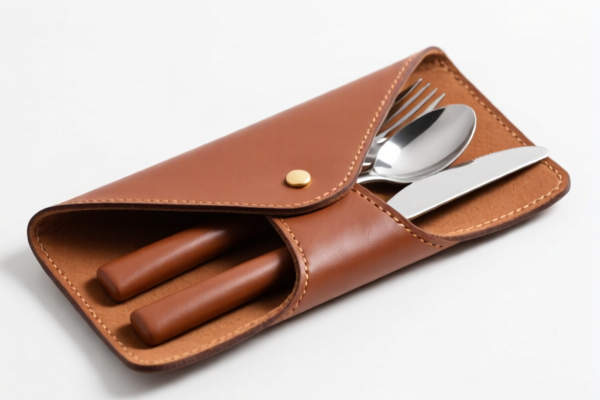 Leather Cutlery Case