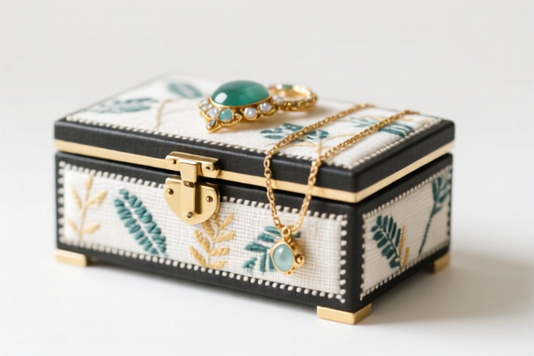 Textile Jewelry Box