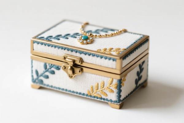 Textile Jewelry Box