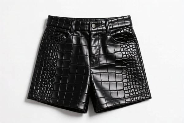 Crocodile Leather Shorts