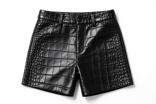 Crocodile Leather Shorts