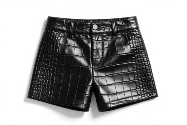 Crocodile Leather Shorts