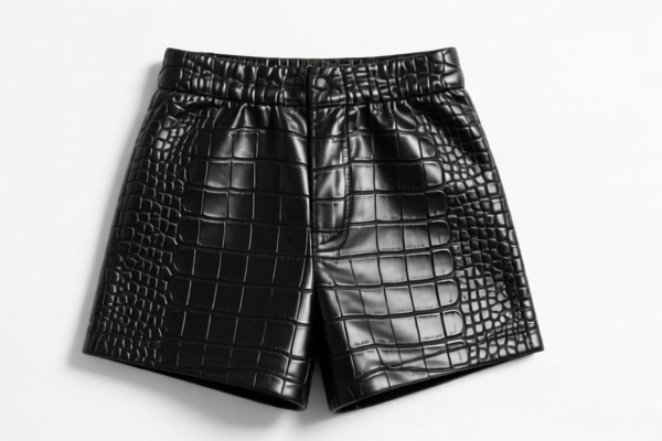 Crocodile Leather Shorts