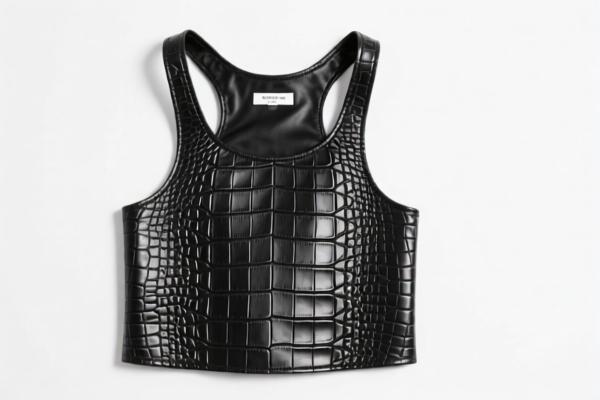 Crocodile Leather Tank Top