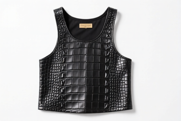 Crocodile Leather Tank Top