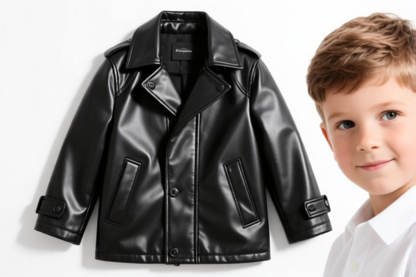 Boys' Synthetic Leather Coat