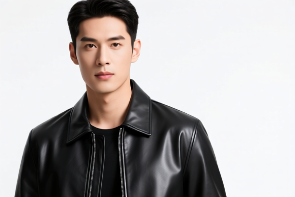 Men's Synthetic Leather Casual Jacket