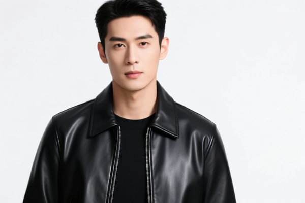 Men's Synthetic Leather Casual Jacket