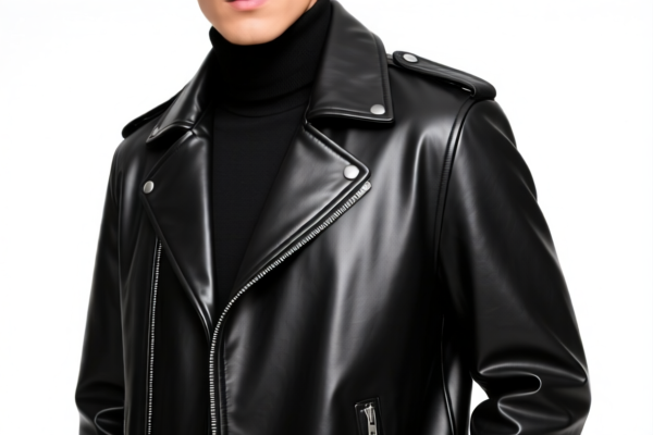 Men's Synthetic Leather Jacket Coat