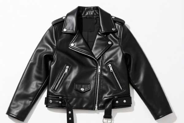 Girls' Synthetic Leather Jacket