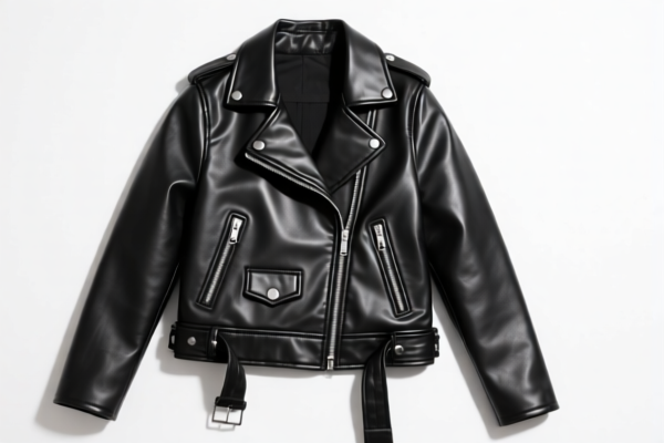 Girls' Synthetic Leather Jacket