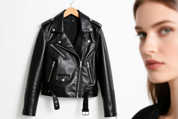 Image for Women's Fashion Leather Jacket