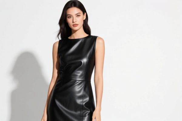 Women's Synthetic Leather Dresses