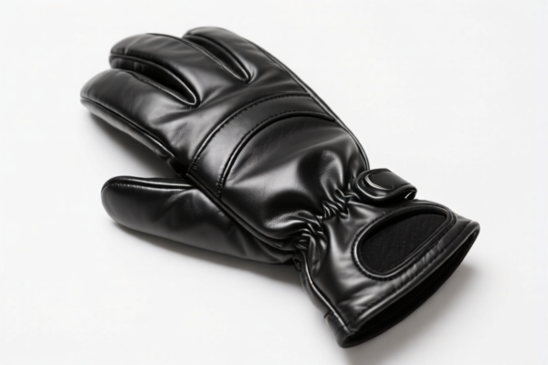 Synthetic leather ski gloves