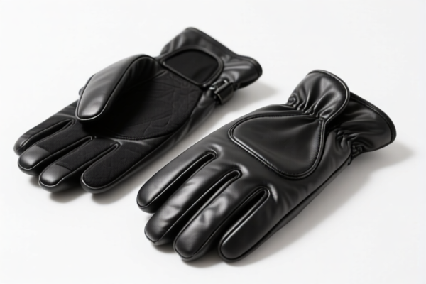 Synthetic leather ski gloves