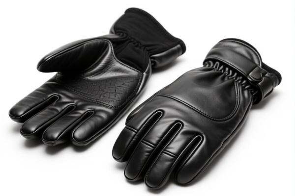 Synthetic leather ski gloves