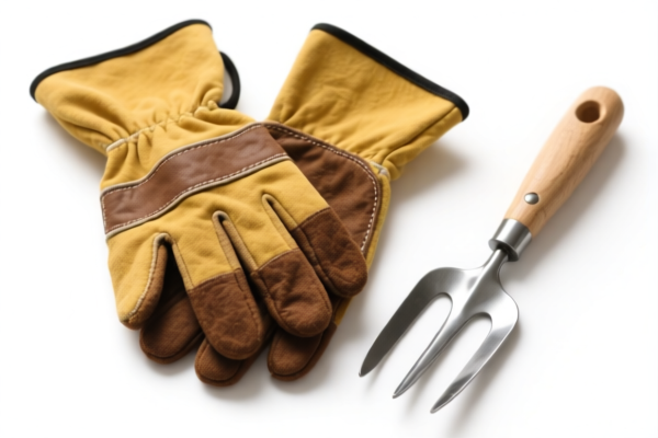 Gardening Cowhide Gloves with Fourchettes