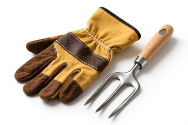 Gardening Cowhide Gloves with Fourchettes