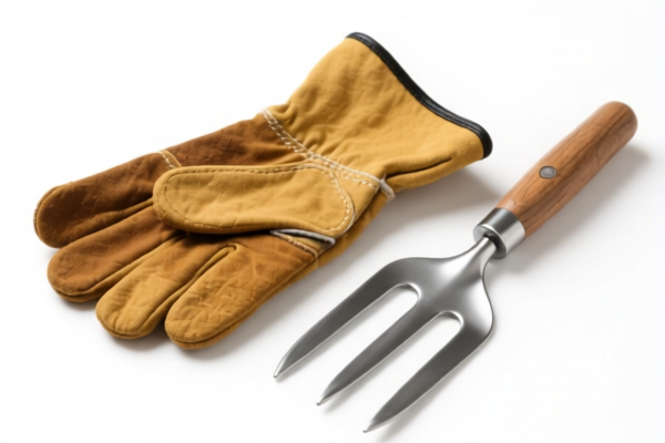 Gardening Cowhide Gloves with Fourchettes