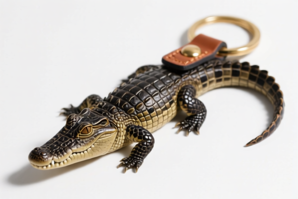 Crocodile Leather Keychains