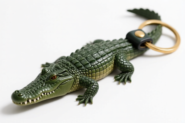 Crocodile Leather Keychains