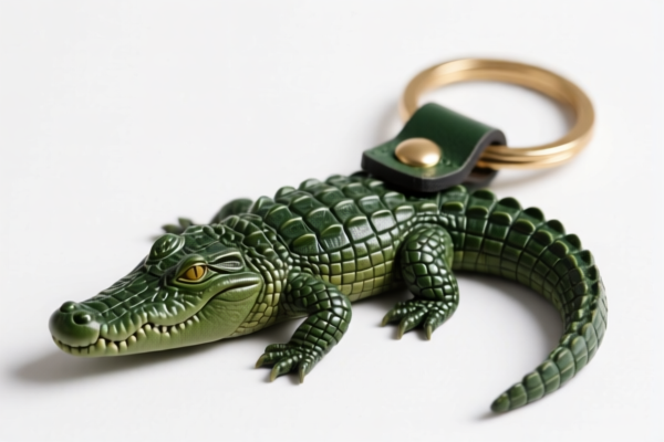 Crocodile Leather Keychains