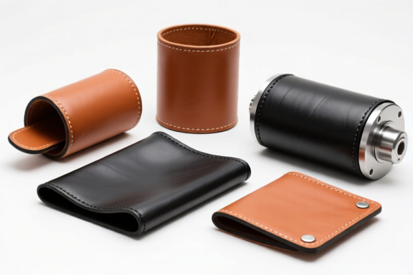 Synthetic leather articles for machinery