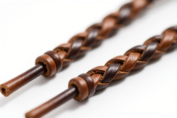 Image for Braided Leather Shoelaces